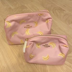 Coach makeup pouches